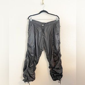 Adidas x Stella McCartney parachute track pants in gray M